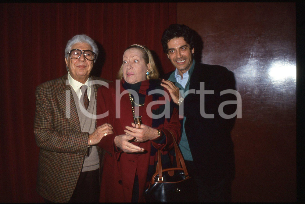 35mm vintage slide* 1992 MILANO Gino BRAMIERI Marisa MERLINI Gianfranco JANNUZZO