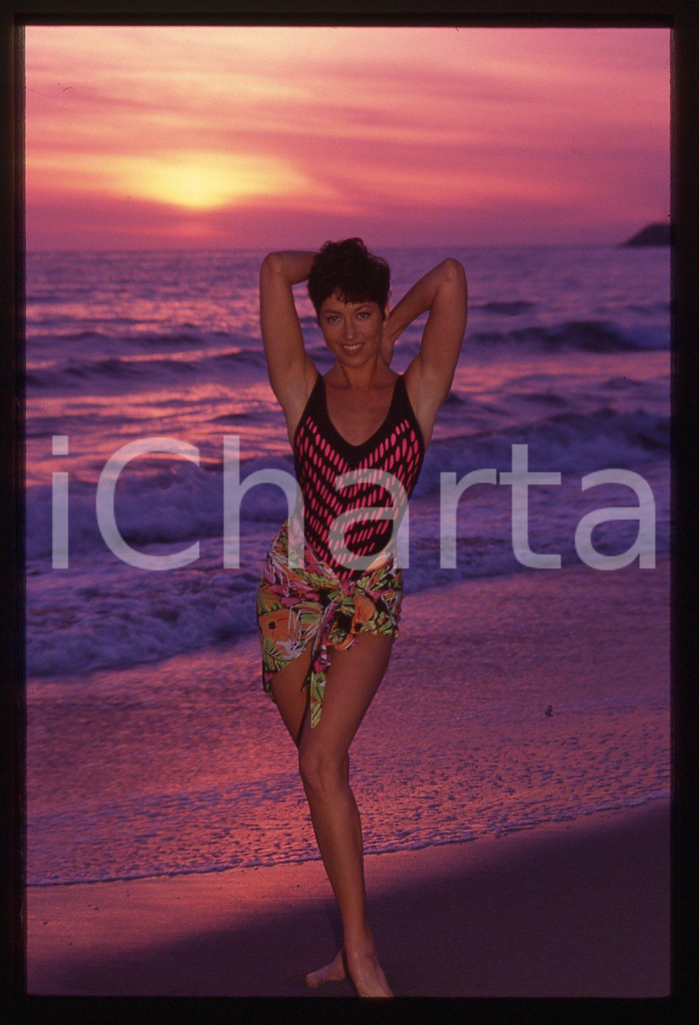 35mm vintage slide* 1990 ca COSTUME - Donna SCOGGINS Ritratto della modella (12)