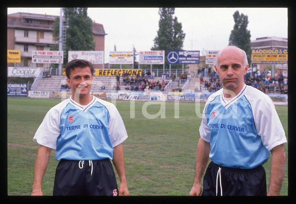 35mm vintage slide*1990ca RAVENNA Arrigo SACCHI Loris STECCA Partita beneficenza