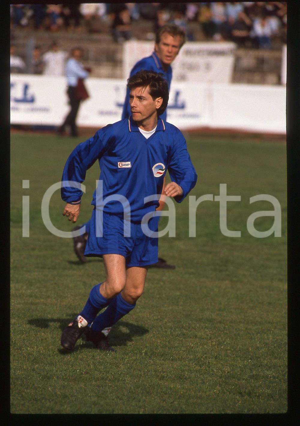 35mm vintage slide* 1990 ca MILANO CALCIO - Nino D'ANGELO Nazionale ATTORI