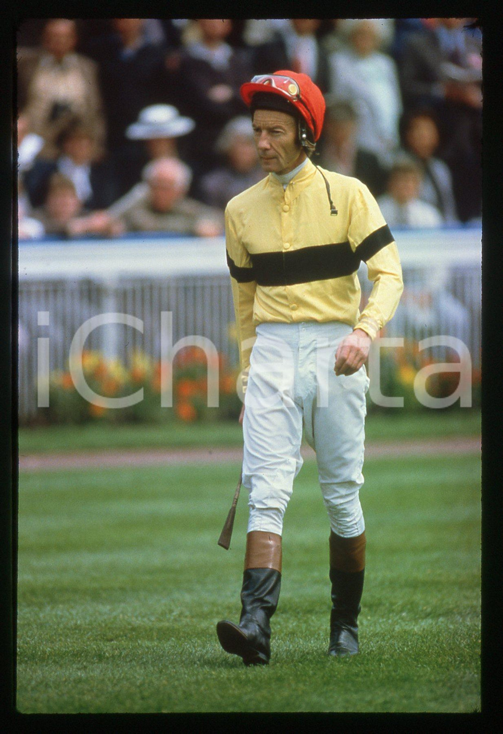 35mm vintage slide* 1980 ca YORK (UK) Lester PIGGOTT Jockey's Portrait (2)