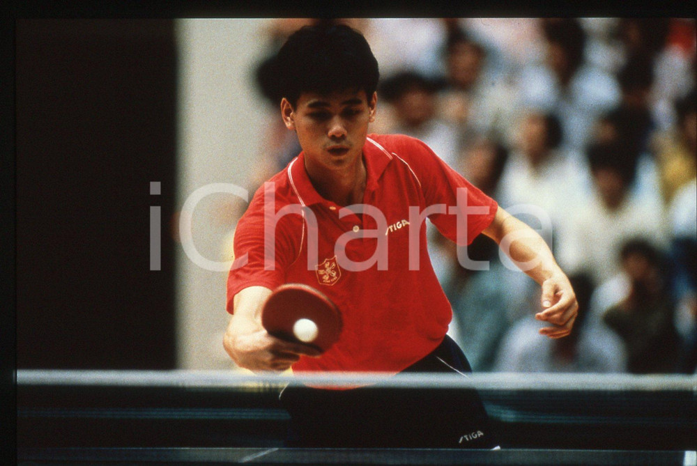 35mm vintage slide* 1986 SEOUL - ASIAN GAMES Chuen Tsung LO - TABLE TENNIS (2)