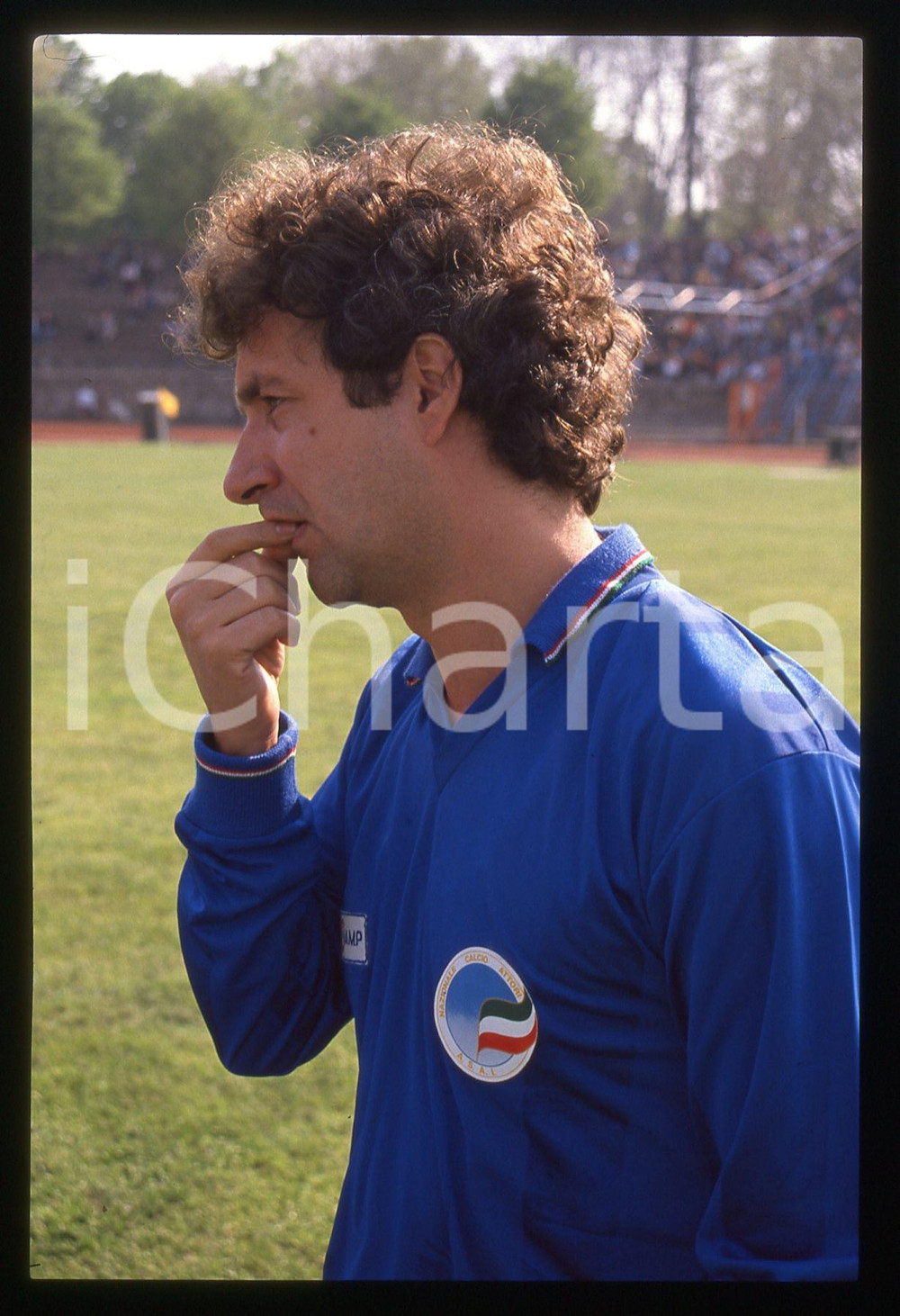 35mm vintage slide* 1990 ca MILANO CALCIO - Francesco NUTI Nazionale ATTORI