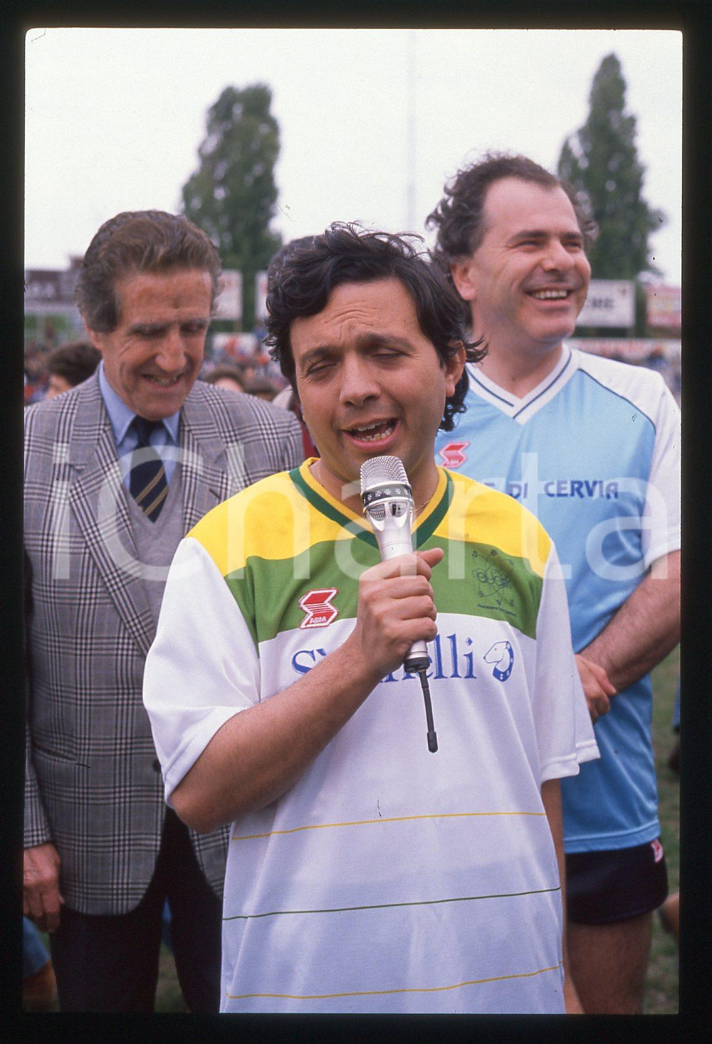 35mm vintage slide*1990ca RAVENNA CALCIO Piero CHIAMBRETTI Helenio HERRERA