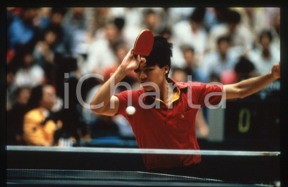 35mm vintage slide* 1986 SEOUL - ASIAN GAMES Jialiang JIANG - TABLE TENNIS