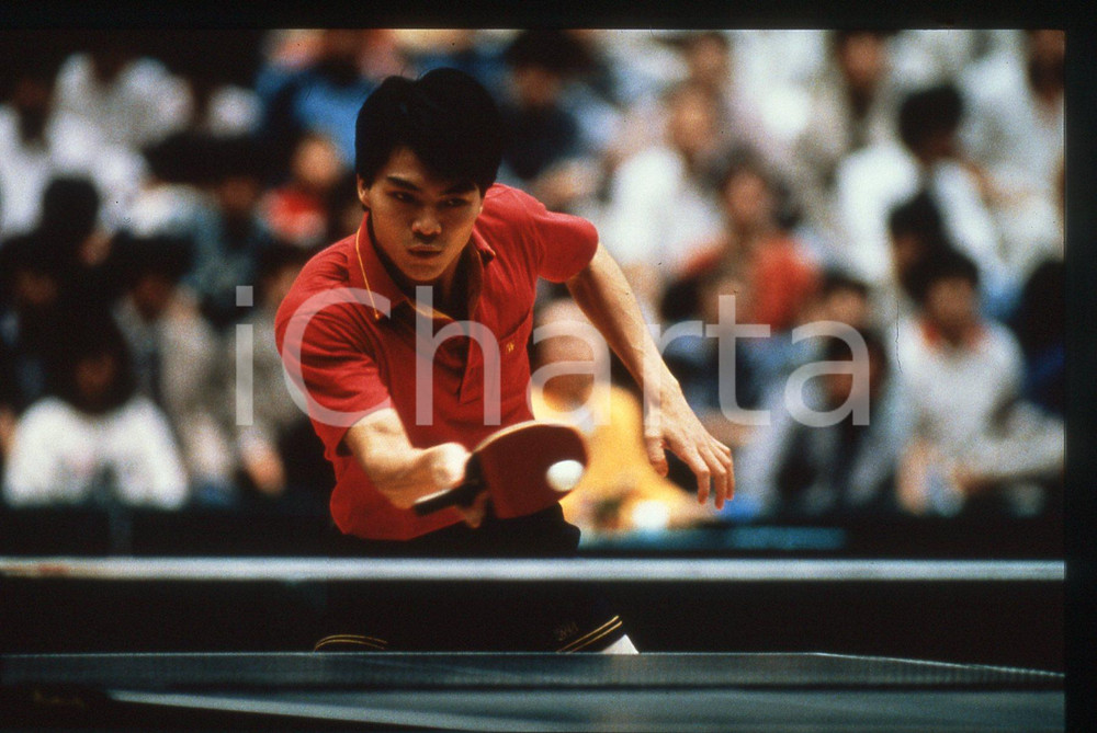 35mm vintage slide* 1986 SEOUL - ASIAN GAMES Jialiang JIANG - TABLE TENNIS (3)