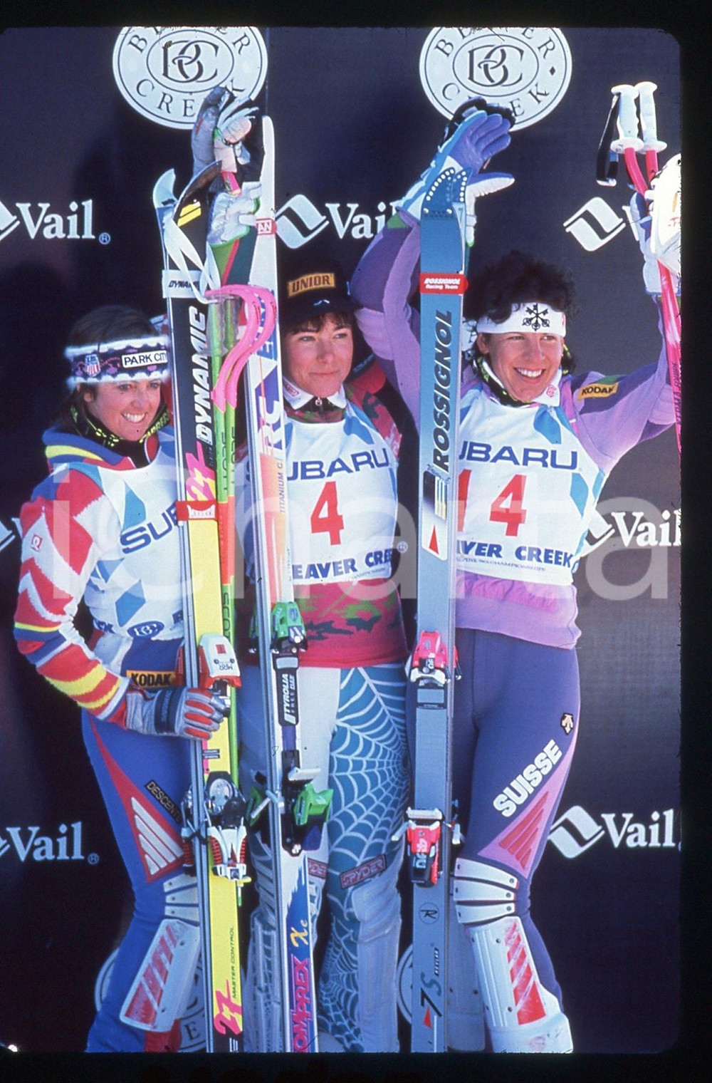 35mm vintage slide* 1989 VAIL - SCI Mateja SVET Vreni SCHNEIDER Tamara MCKINNEY