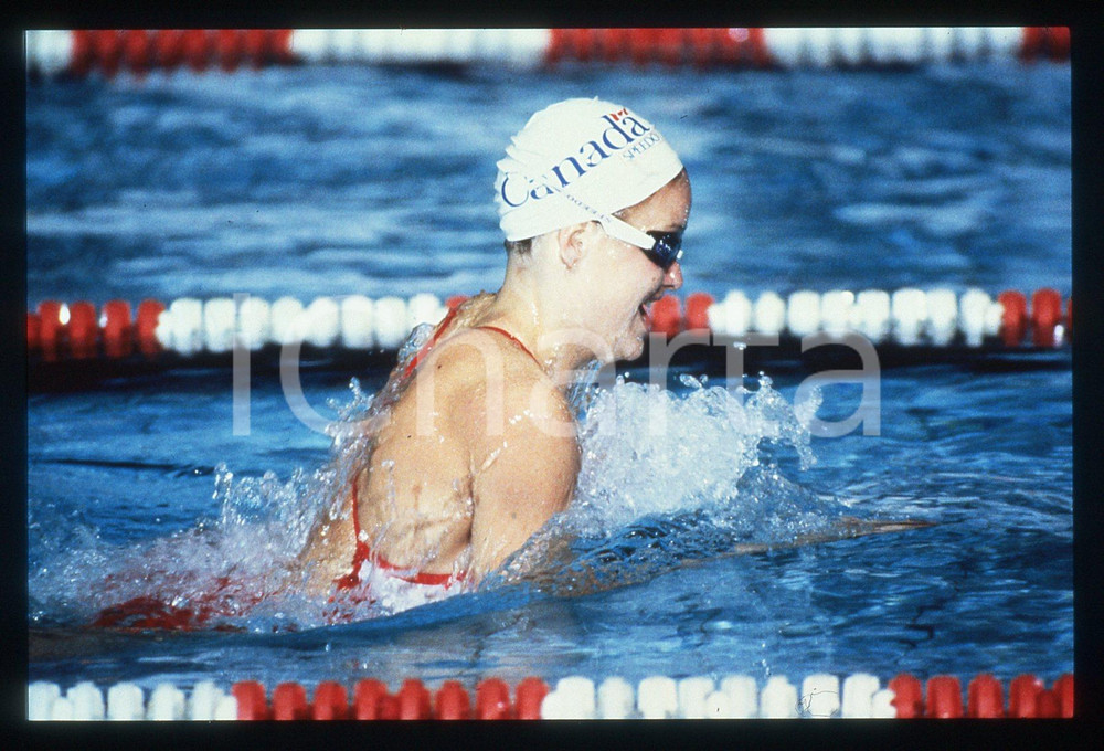 35mm vintage slide* 1986 COMMONWEALTH GAMES Cindy OUNPUU 200 m breaststroke race