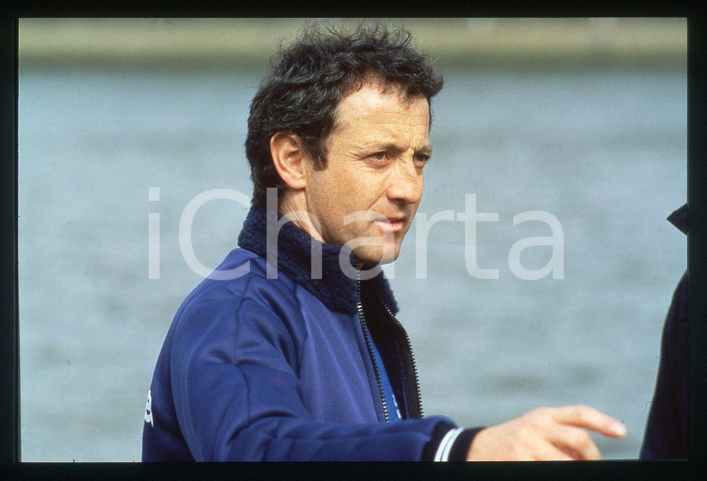 35mm vintage slide* 1985 LONDON - THE BOAT RACE Daniel TOPOLSKI - OXFORD Coach 2