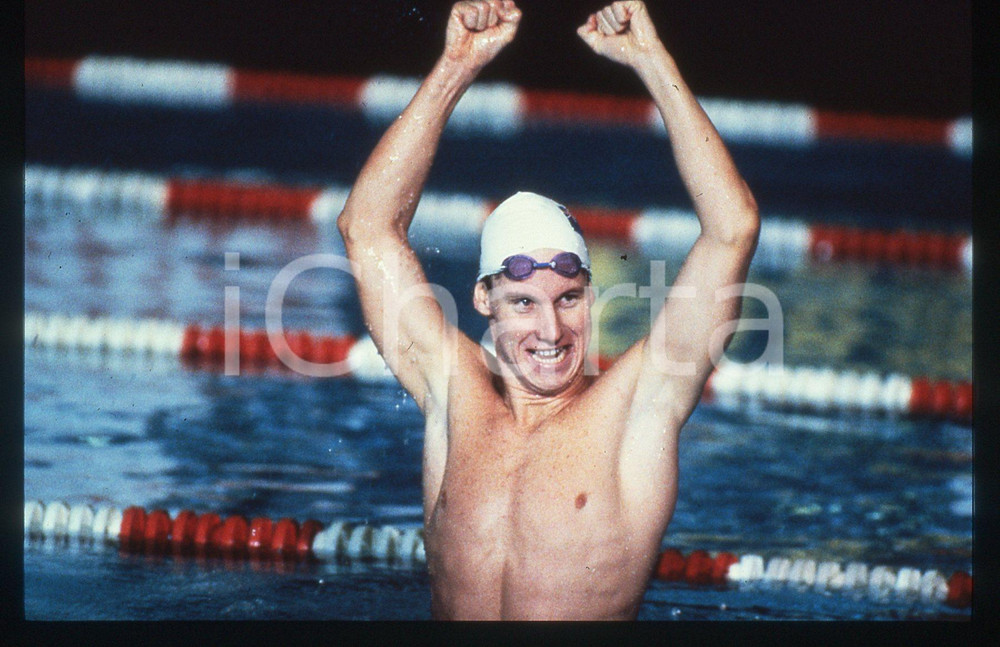 35mm vintage slide* 1986 COMMONWEALTH GAMES Anthony MOSSE 200 m butterfly winner