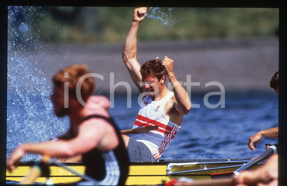 35mm vintage slide* 1986 COMMONWEALTH GAMES - Steve REDGRAVE Coxed four winner