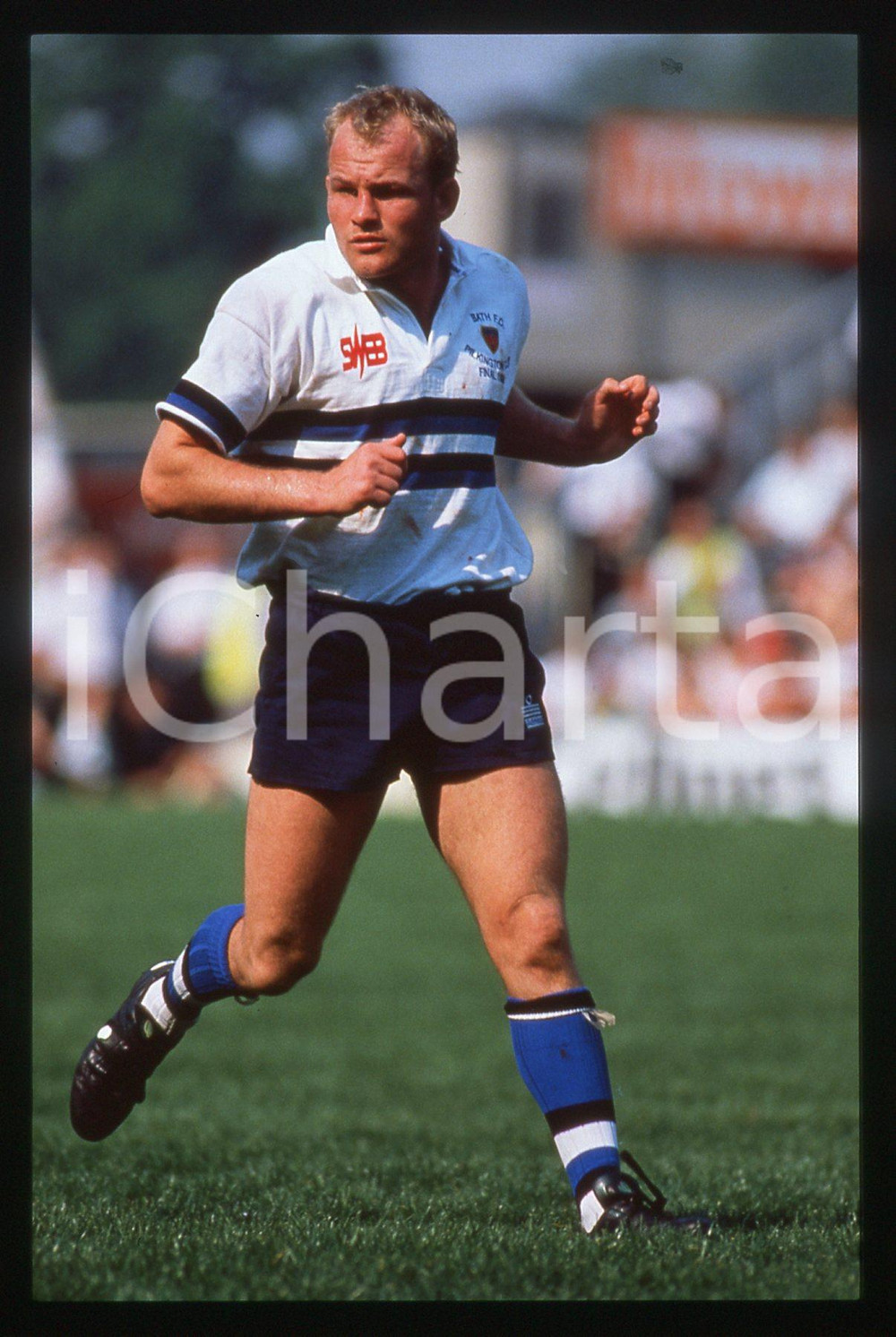 35mm vintage slide* 1990 TWICKENHAM Pilkington Cup - Andy ROBINSON - BATH Rugby