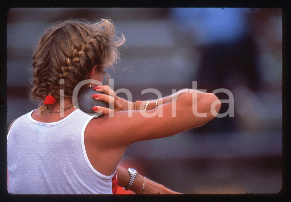 35mm vintage slide* 1988 INDIANAPOLIS - US Olympic Trials - Women's Shot Put