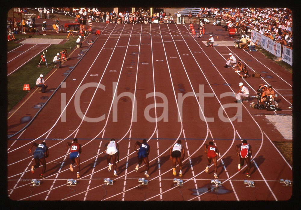 35mm vintage slide* 1988 INDIANAPOLIS - US Olympic Trials - Athlete warm-up (3)