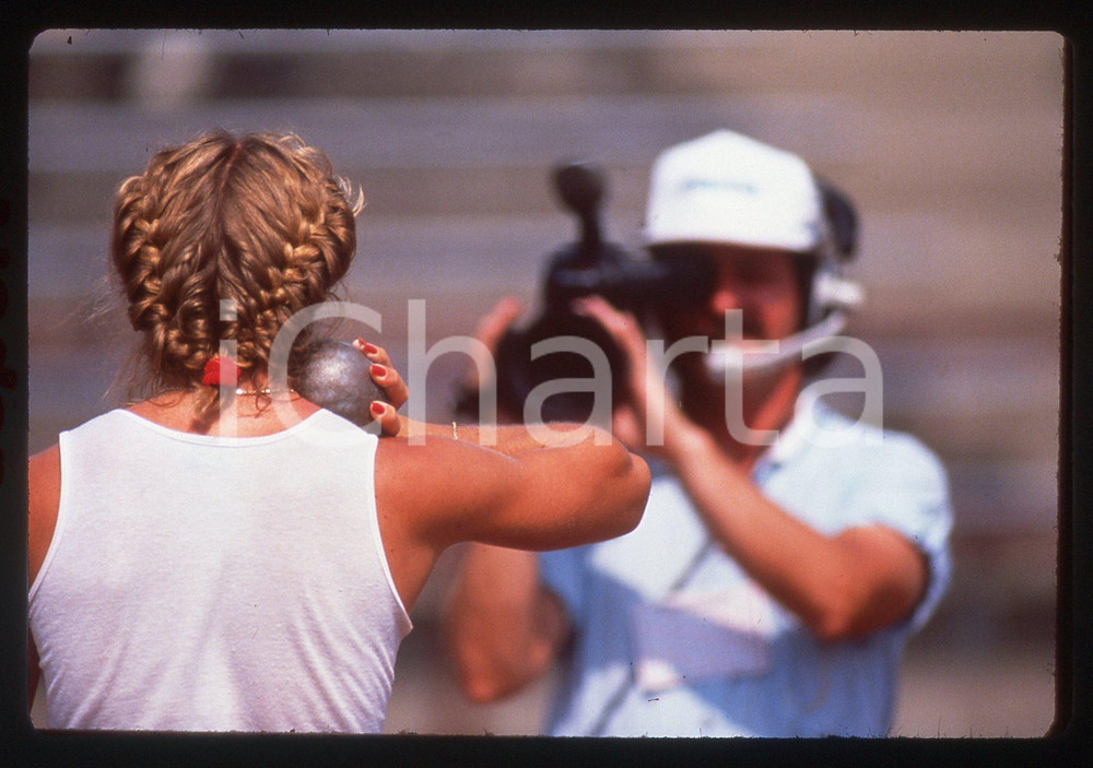 35mm vintage slide* 1988 INDIANAPOLIS - US Olympic Trials - Women's Shot Put (2)