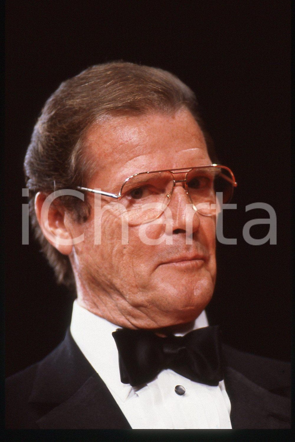 35mm vintage slide* 1995ca CINEMA Roger MOORE Ritratto dell'attore