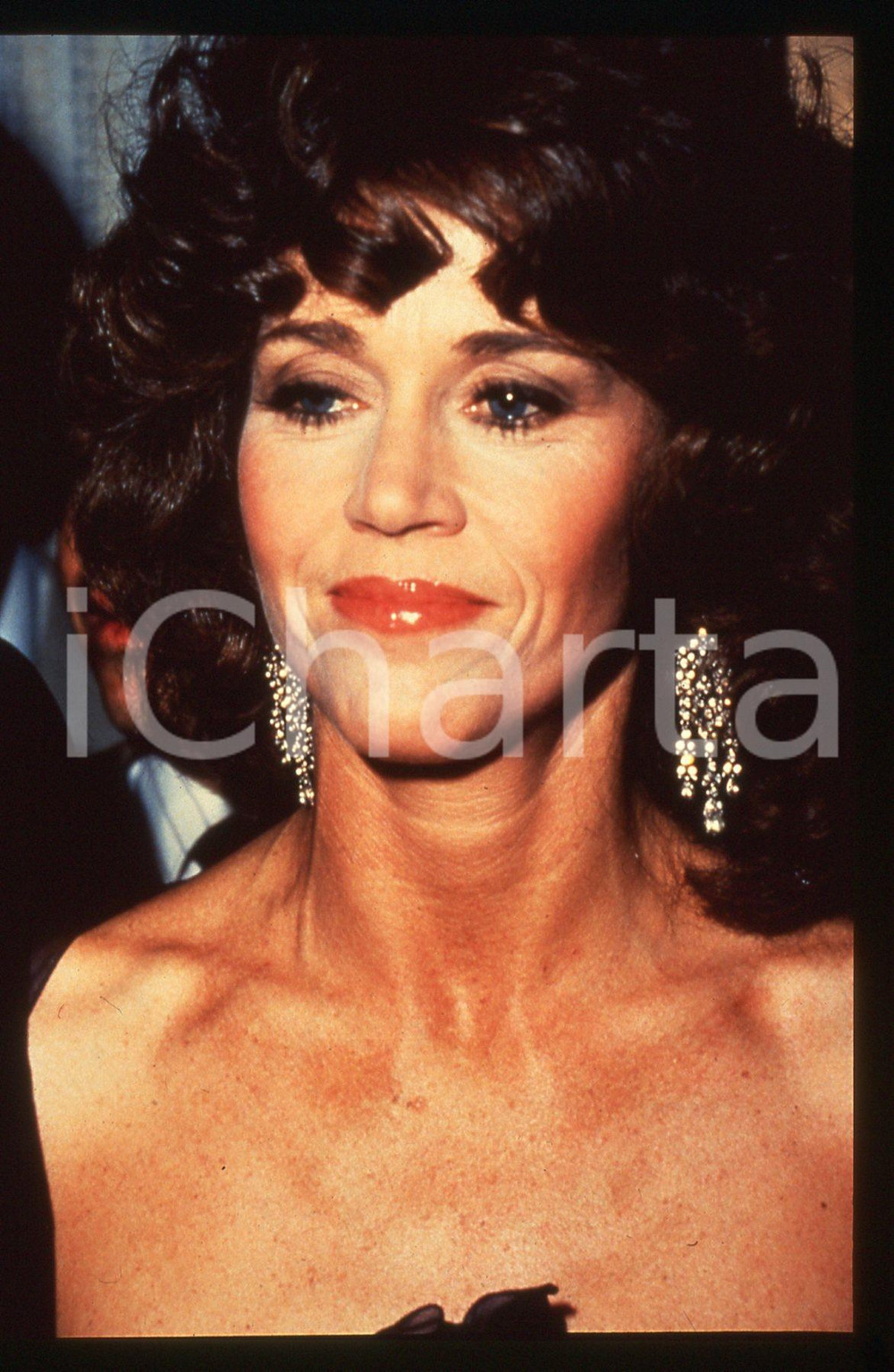 35mm vintage slide* 1980 ca CINEMA Jane FONDA Ritratto dell'attrice