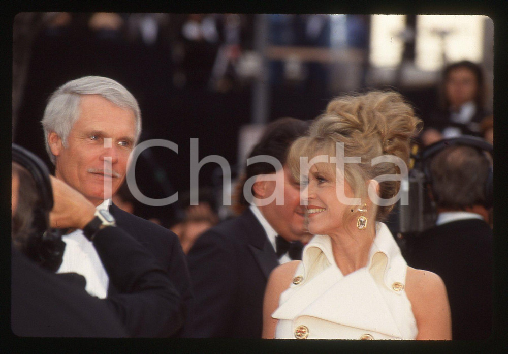 35mm vintage slide* 1993 LOS ANGELES - ACADEMY AWARDS Jane FONDA e Ted TURNER
