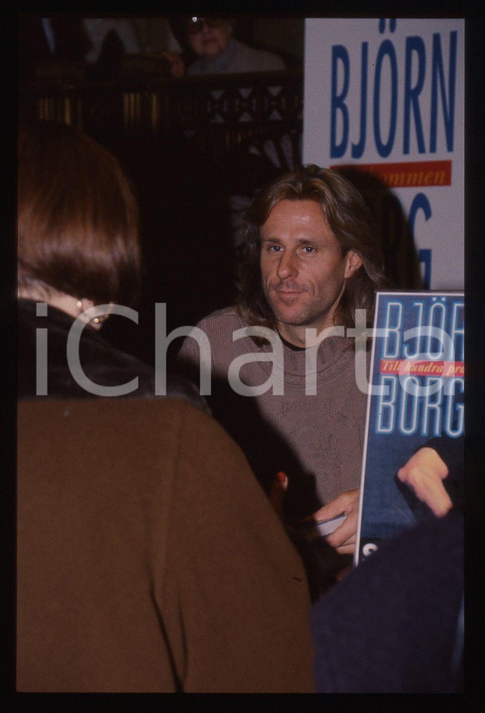 35mm vintage slide* 1992 STOCKHOLM Bjorn BORG presenta la sua autobiografia 3
