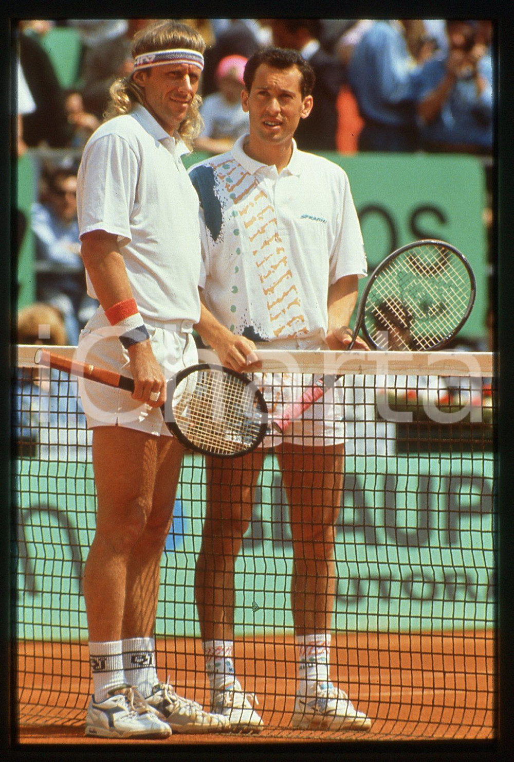 35mm vintage slide* 1991 TENNIS MONTE CARLO OPEN - Bjorn BORG vs Jordi ARRESE 3
