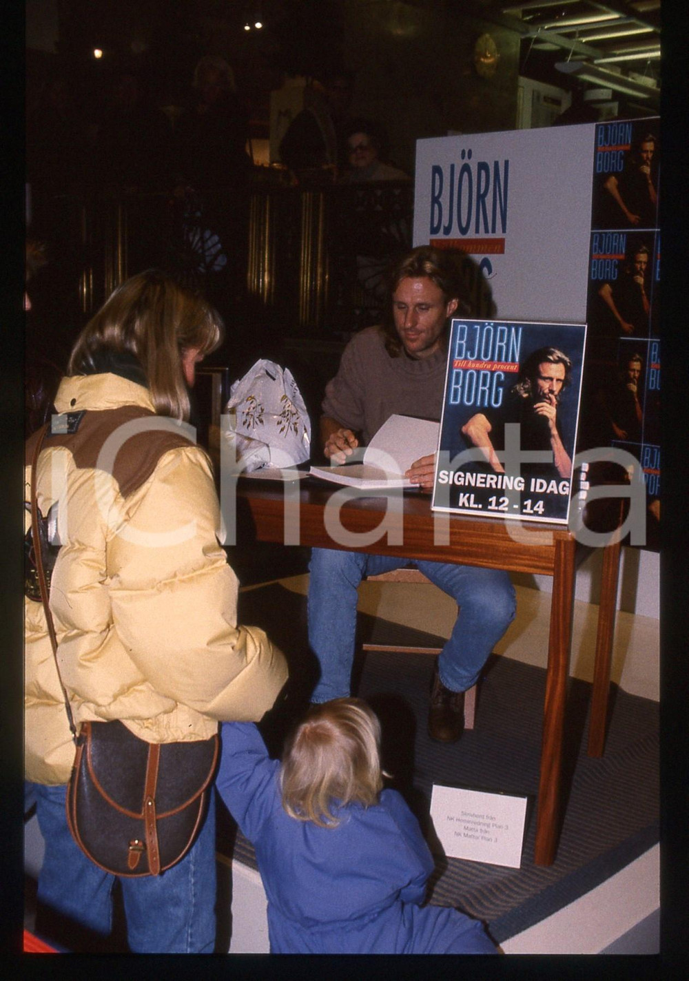 35mm vintage slide* 1992 STOCKHOLM Bjorn BORG presenta la sua autobiografia 5