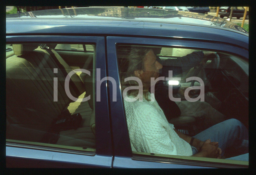 35mm vintage slide* 1991 MONTE CARLO OPEN Bjorn BORG paparazzato in automobile 2