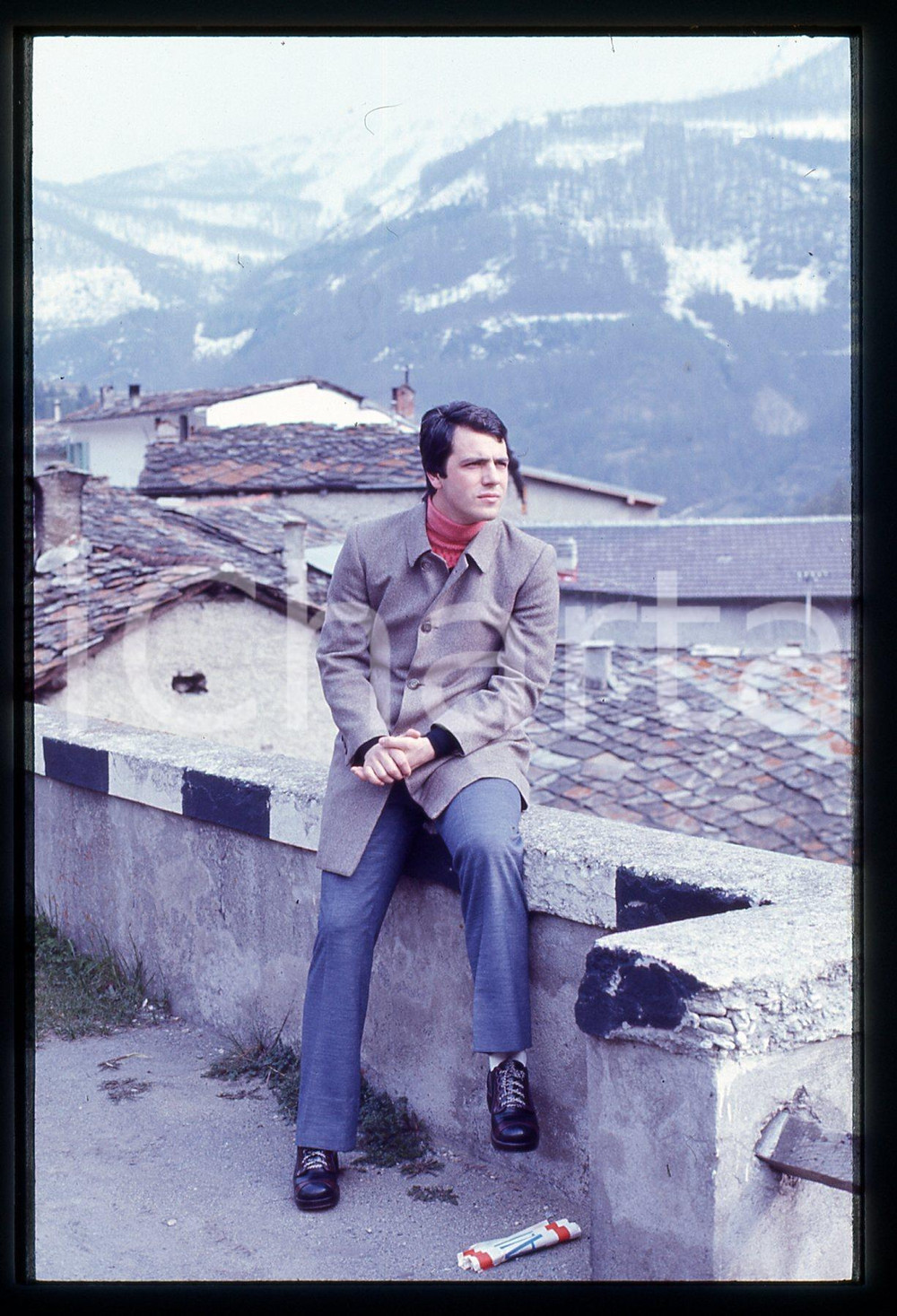 35mm vintage slide* 1970 ca ITALIA COSTUME Roberto BETTEGA Calciatore JUVENTUS 8