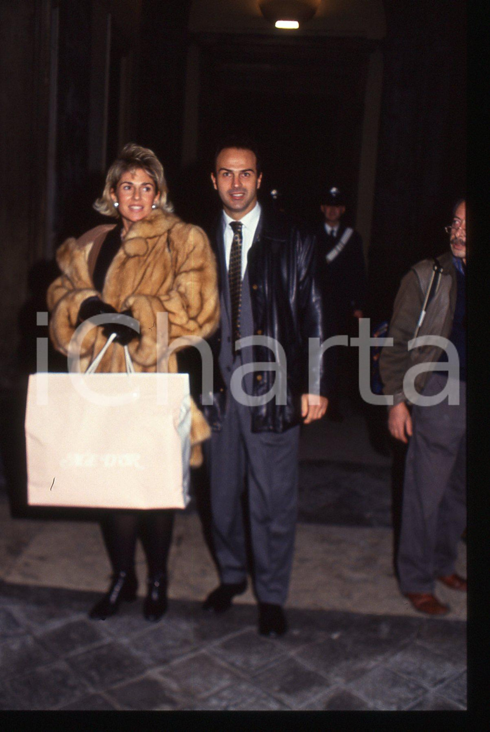 35mm vintage slide* 1990 ca ROMA - COSTUME Antonio CABRINI e Consuelo BENZI