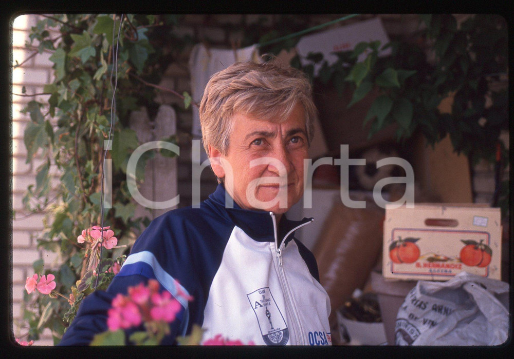 35mm vintage slide* 1980 ca PARLA (SPAGNA) Agnese SARTINI CADUCO Maratoneta 8