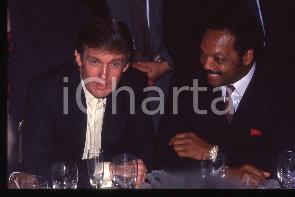 35mm vintage slide* 1988 ATLANTIC CITY Donald TRUMP attend TYSON - SPINKS Match