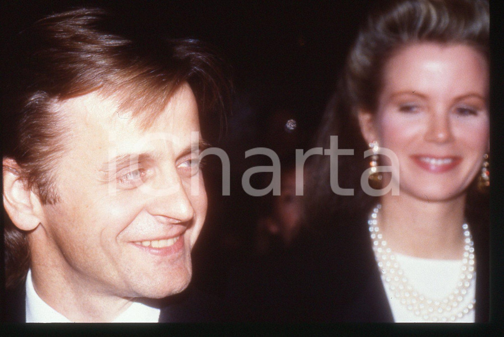 35mm vintage slide* 1990 ca NEW YORK - Michail BARYSNIKOV and Blaine TRUMP