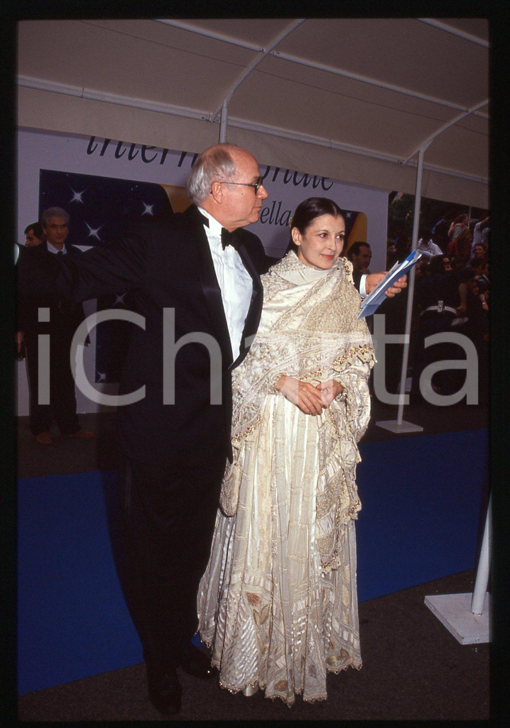 35mm vintage slide* 1990 ca MILANO Notte TELEGATTI Carla FRACCI Beppe MENEGATTI