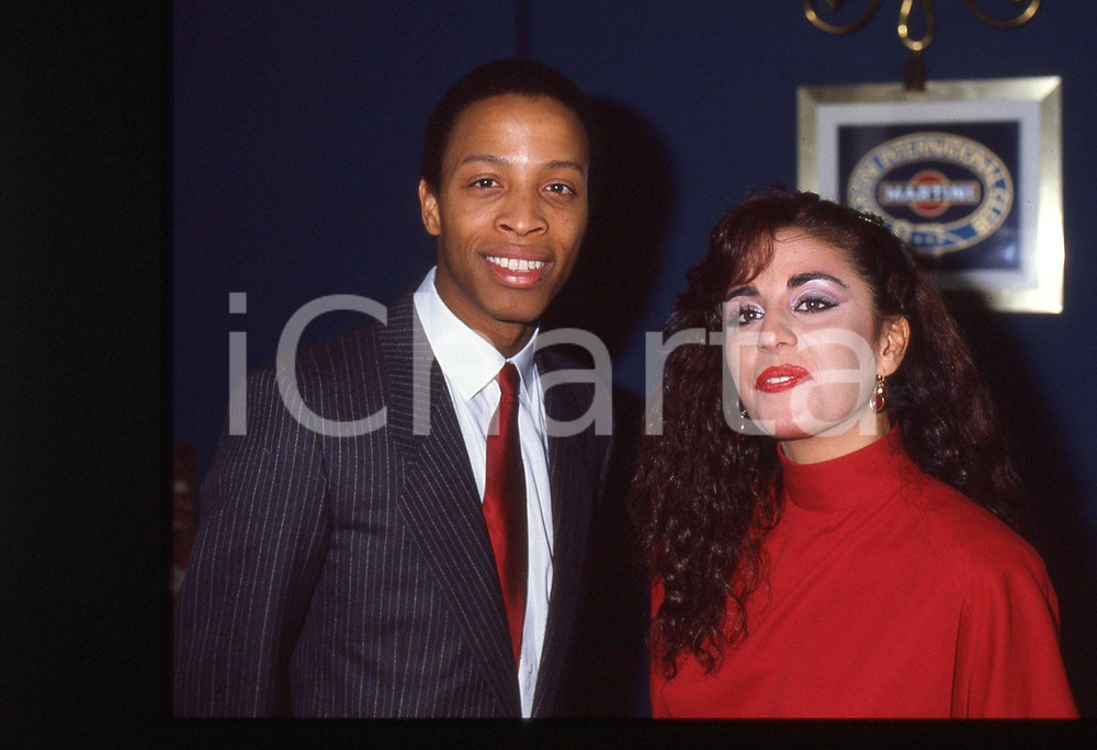35mm vintage slide* 1984 MILANO Patricia MOORE con Russell RUSSELL Ritratto (3)