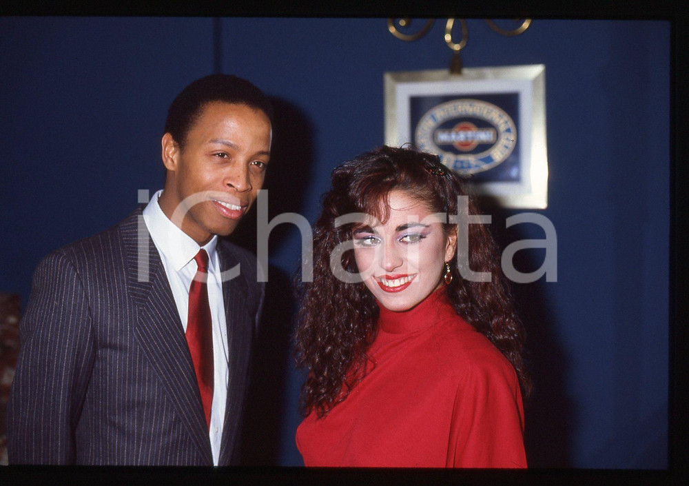 35mm vintage slide* 1984 MILANO Patricia MOORE con Russell RUSSELL Ritratto (4)