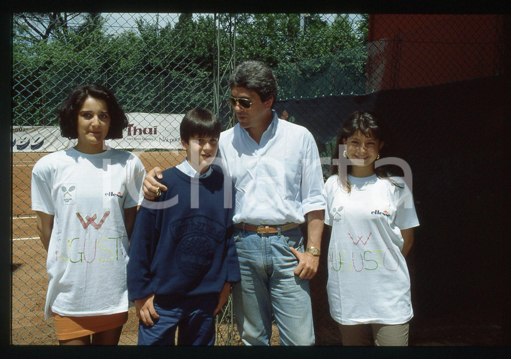35mm vintage slide* 1991 PERUGIA Vittoria, Dino e Augusto DE MEGNI - Ritratto 2