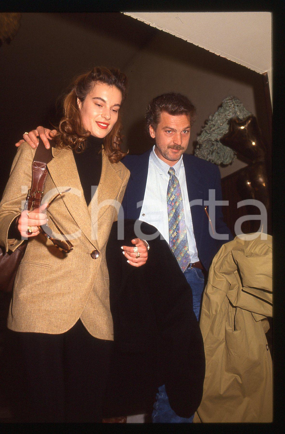 35mm vintage slide* 1993 SANREMO Gala UNICEF Stefano TACCONI e Laura SPERANZA 3