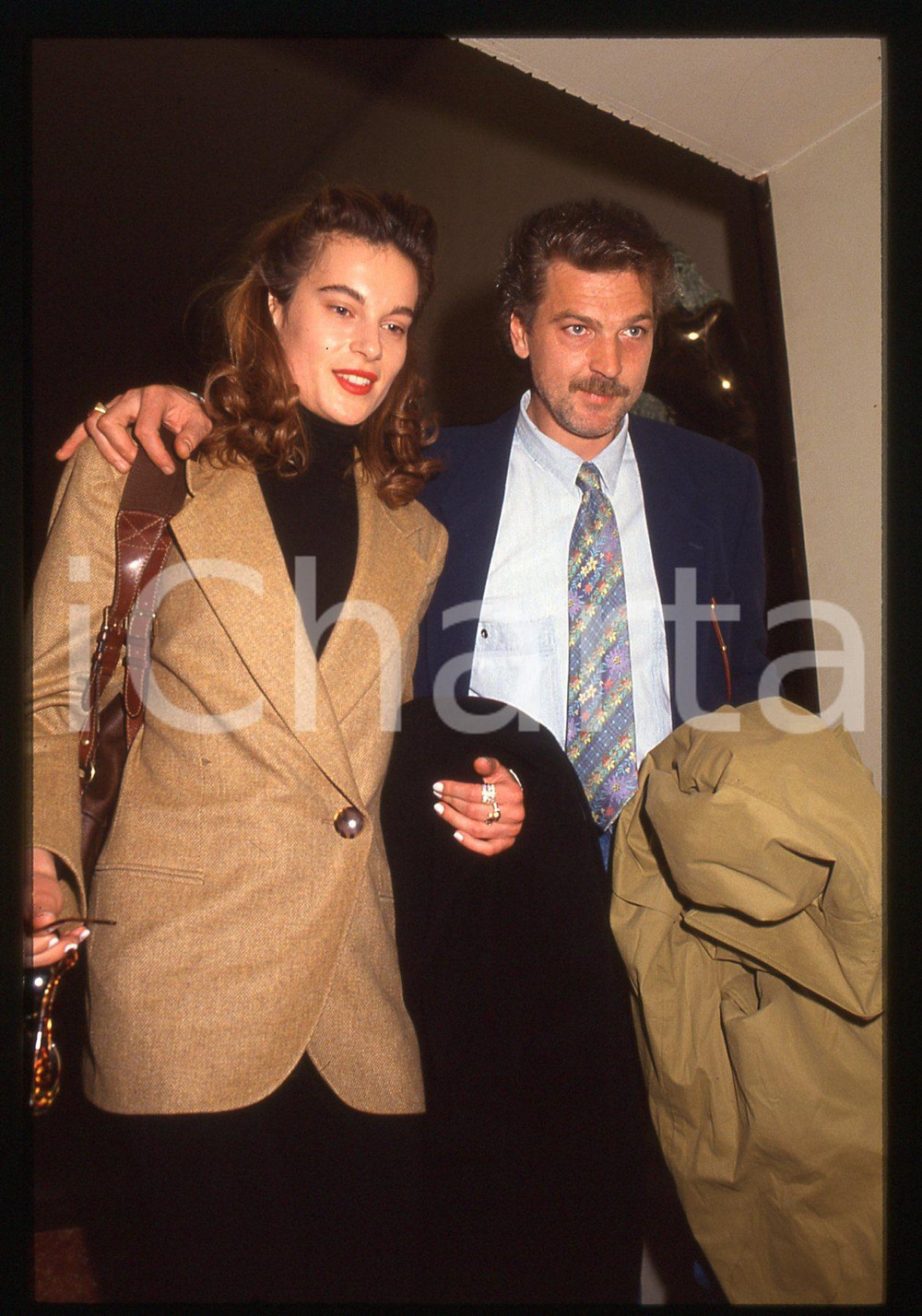 35mm vintage slide* 1993 SANREMO Gala UNICEF Stefano TACCONI e Laura SPERANZA 4