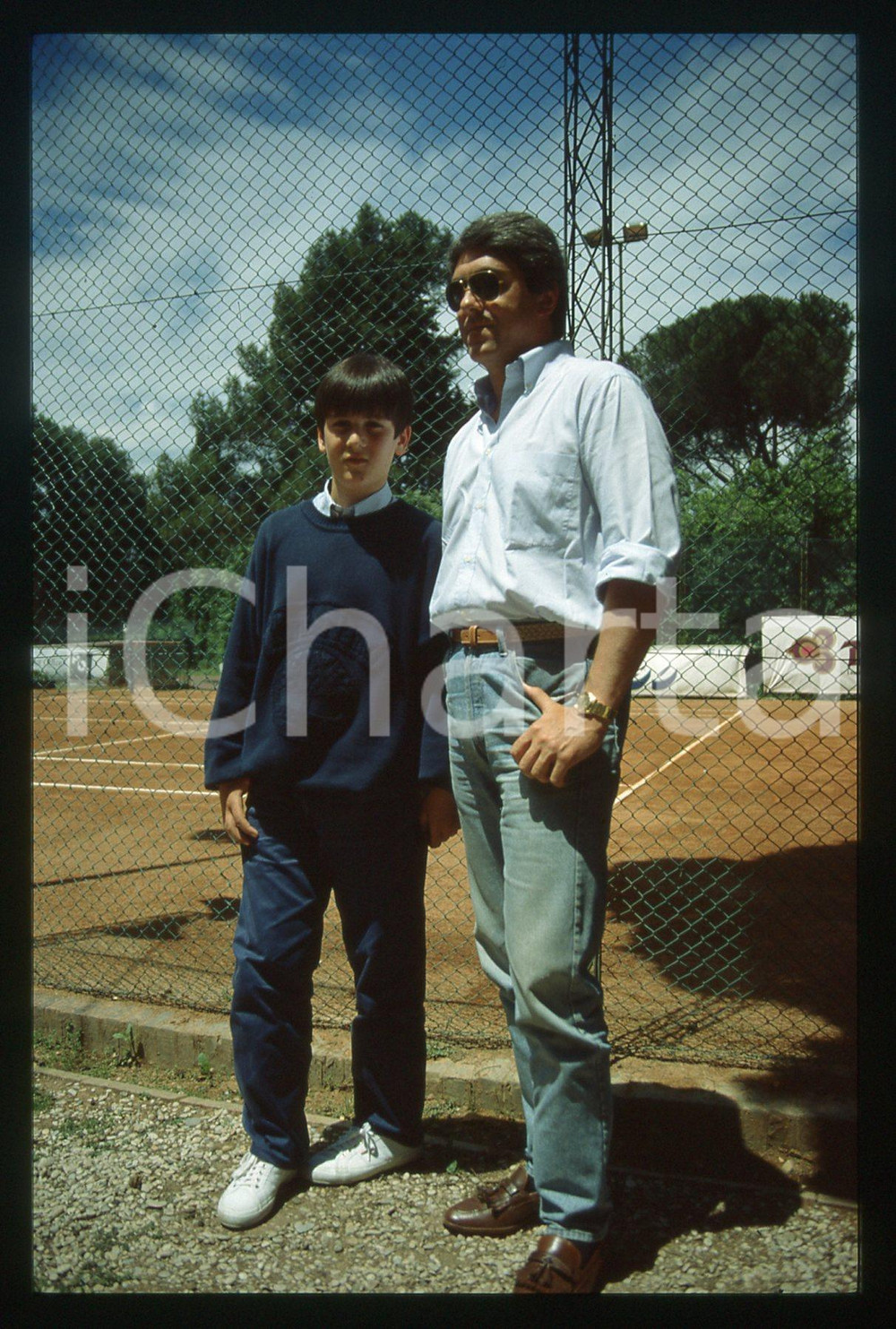35mm vintage slide* 1991 PERUGIA - Dino e Augusto DE MEGNI - Ritratto (3)