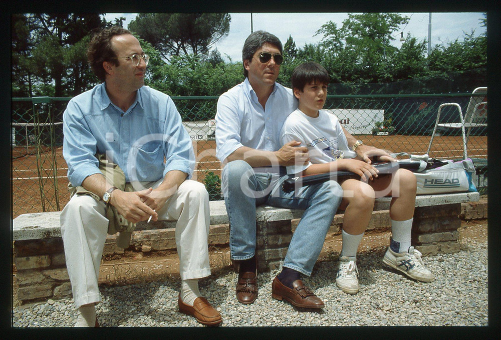35mm vintage slide* 1991 PERUGIA - Dino e Augusto DE MEGNI - Ritratto (4)