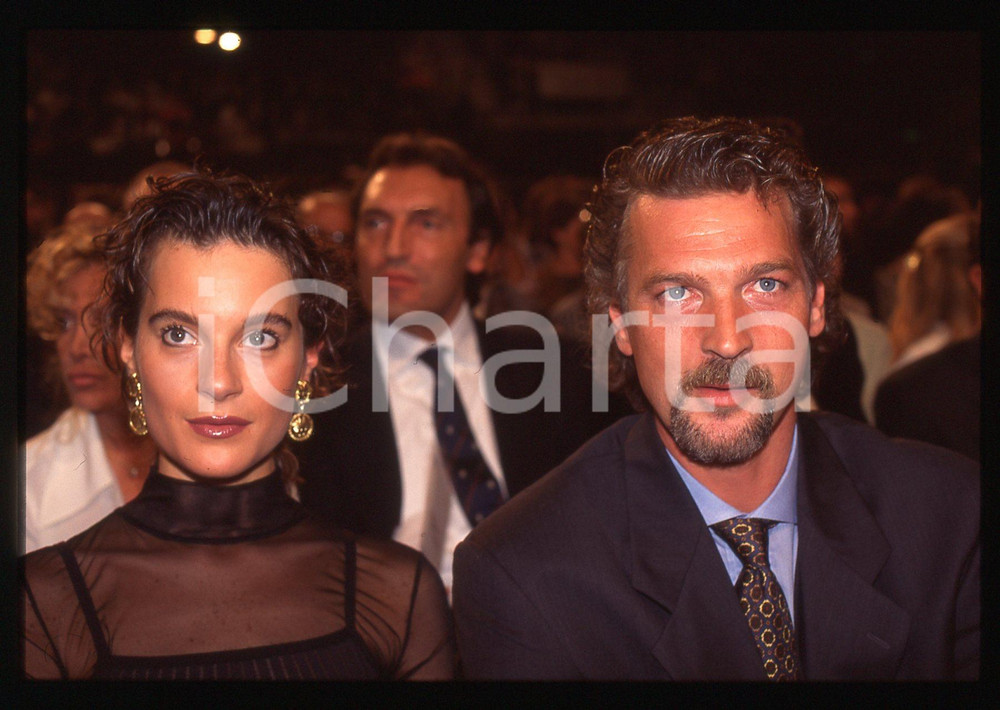 35mm vintage slide* 1993 SANREMO Gala UNICEF Stefano TACCONI e Laura SPERANZA 15