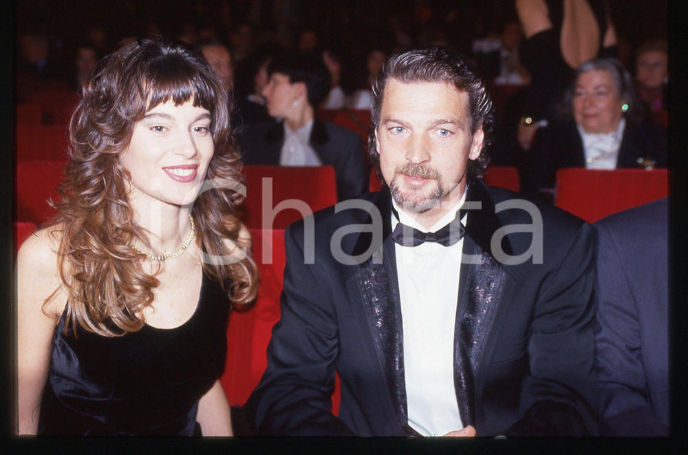 35mm vintage slide* 1993 SANREMO Gala UNICEF Stefano TACCONI e Laura SPERANZA 16