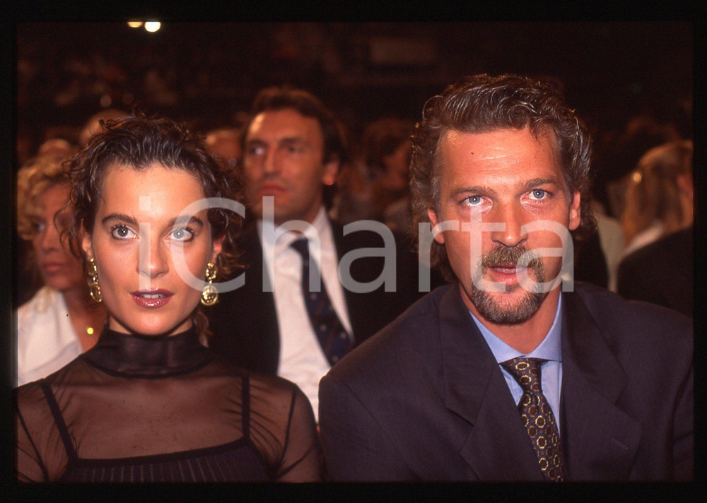 35mm vintage slide* 1993 SANREMO Gala UNICEF Stefano TACCONI e Laura SPERANZA 20