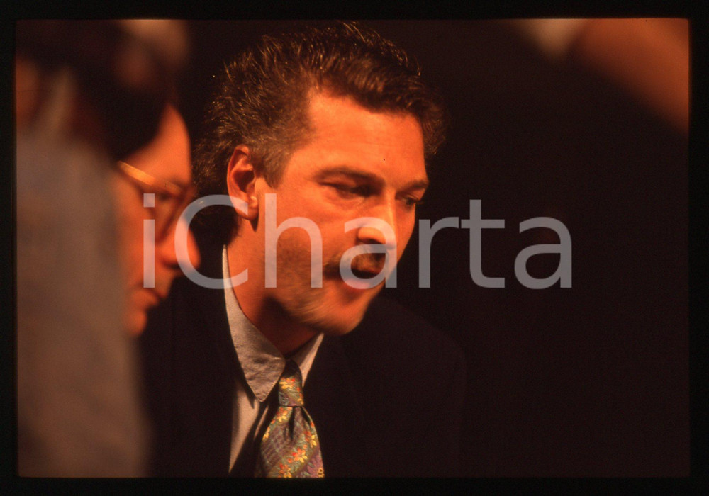 35mm vintage slide* 1993 SANREMO Gala UNICEF Stefano TACCONI durante le prove 5