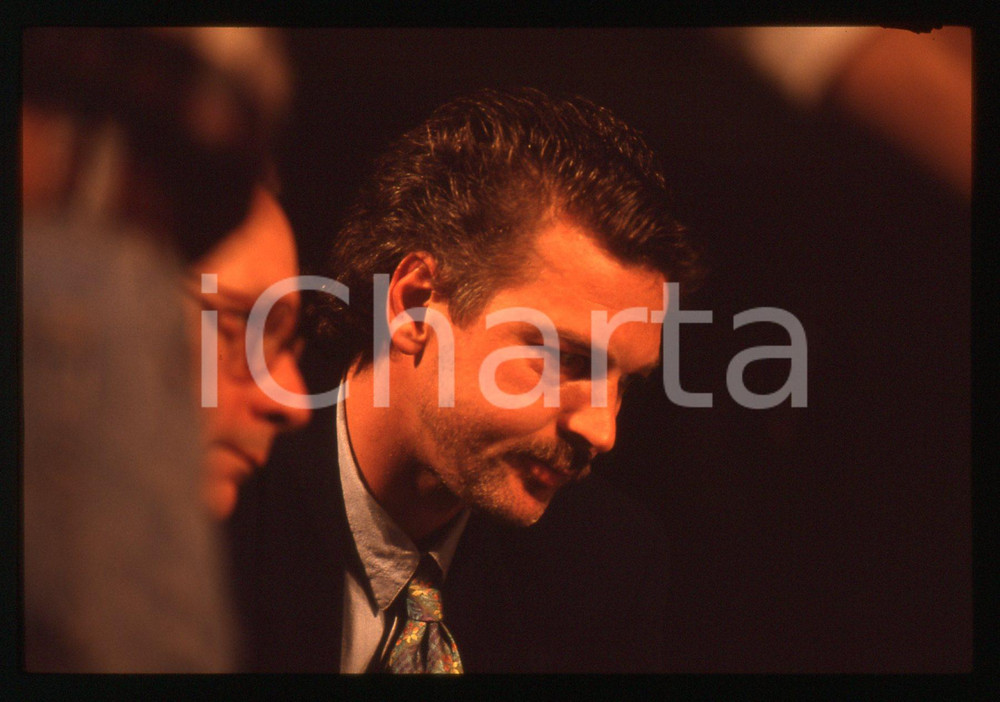 35mm vintage slide* 1993 SANREMO Gala UNICEF Stefano TACCONI durante le prove 6