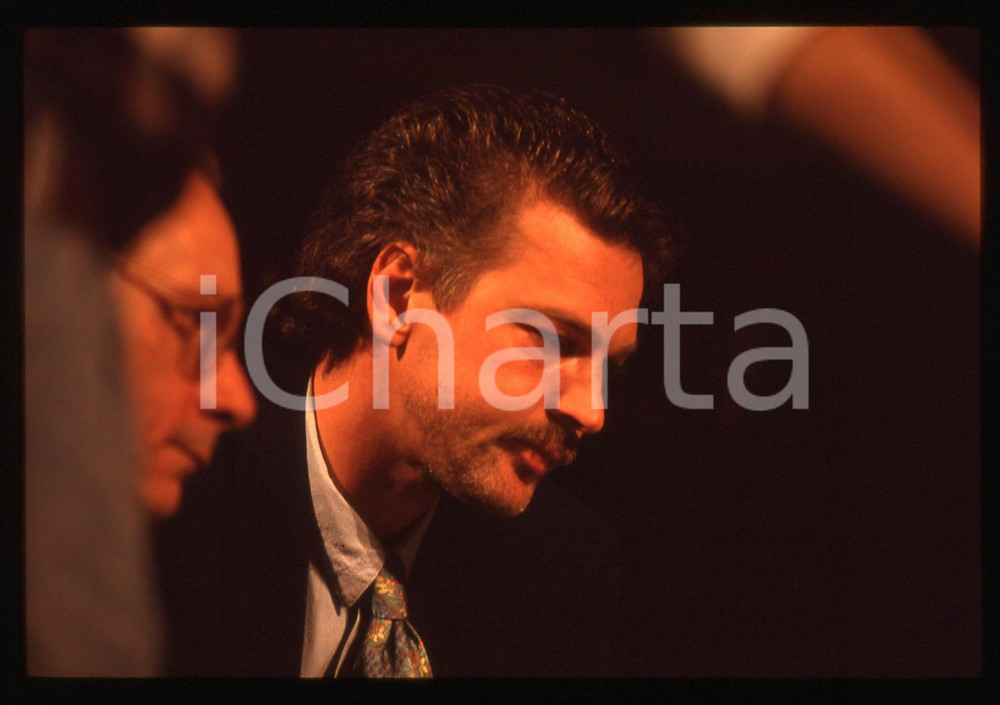 35mm vintage slide* 1993 SANREMO Gala UNICEF Stefano TACCONI durante le prove 7