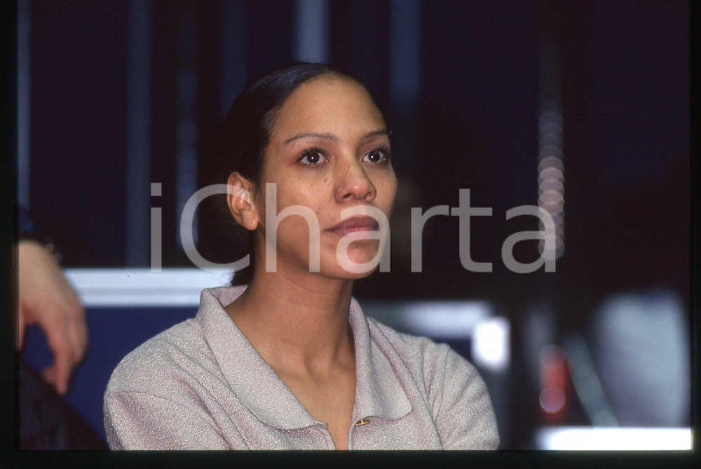 35mm vintage slide*1993 MILANO - MURATTI INDOOR Barbara FELTUS Ritratto 10