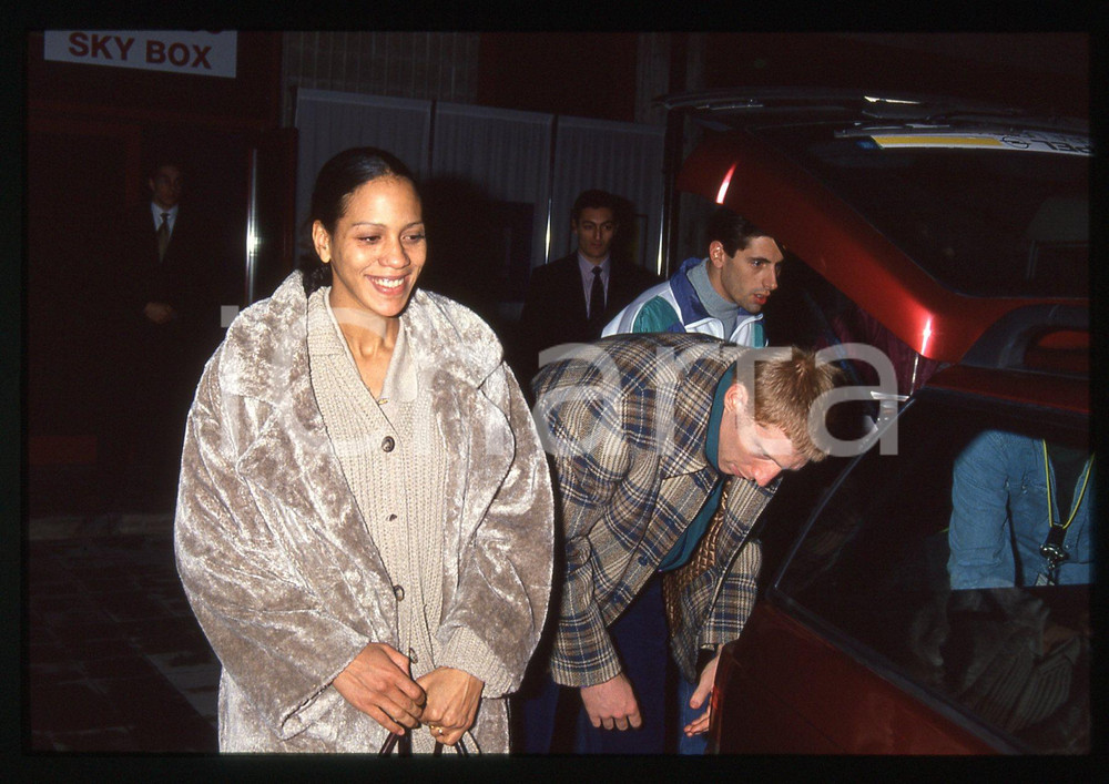 35mm vintage slide* 1993 MILANO - MURATTI INDOOR Boris BECKER e Barbara FELTUS