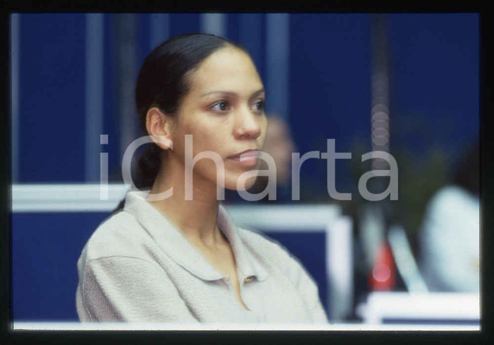 35mm vintage slide* 1993 MILANO - MURATTI INDOOR Barbara FELTUS Ritratto 5
