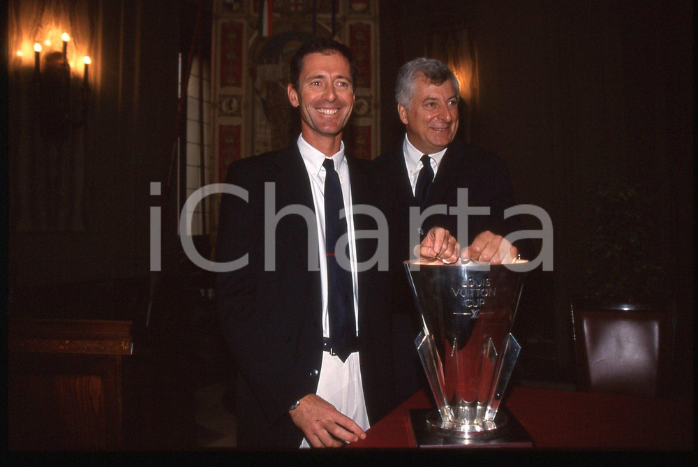 35mm vintage slide* 2000 MILANO Francesco DE ANGELIS e Patrizio BERTELLI (2)