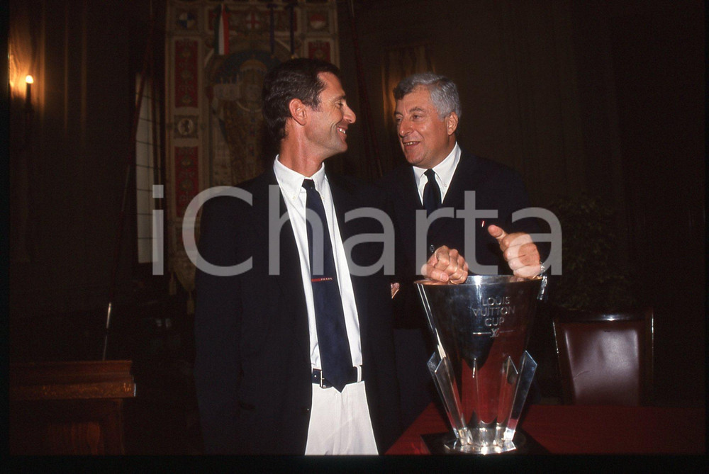 35mm vintage slide* 2000 MILANO Francesco DE ANGELIS e Patrizio BERTELLI (3)